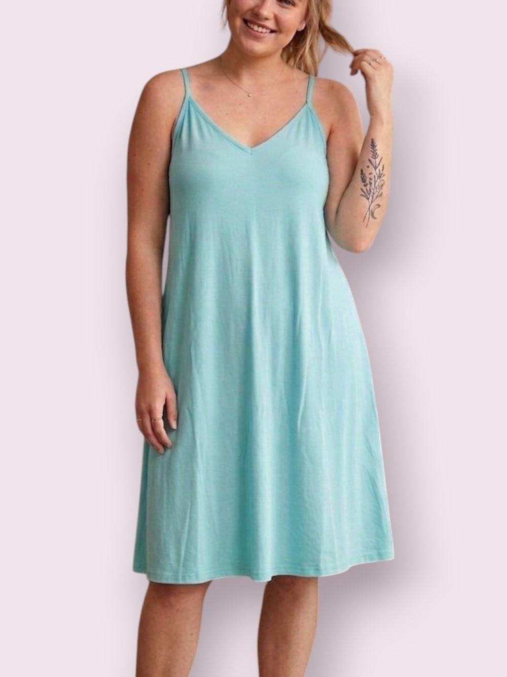 Torrid Light Blue Trapeze Cami Dress Sleeveless Size 2X